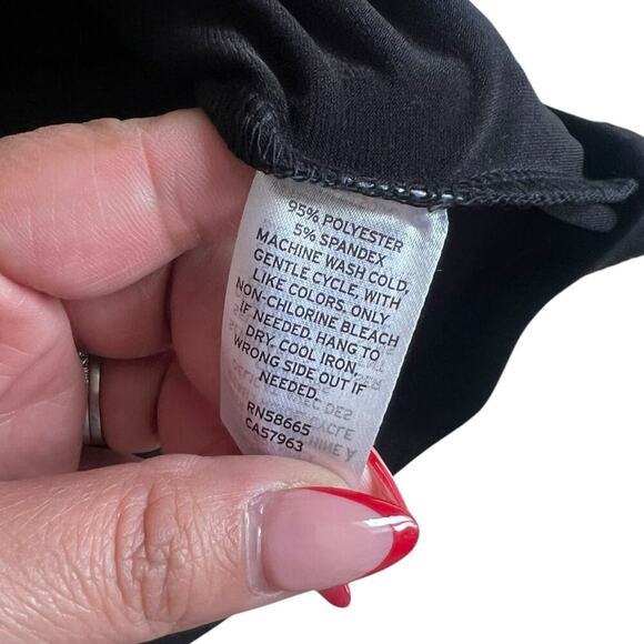 Halogen Mockneck Long Sleeve Tunic Top Black Size 3X - Picture 6 of 9